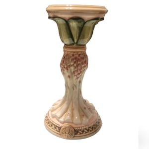 Fitz & Floyd  Giardino Asparagus Pillar 9.25" Candle Holder